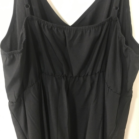 3/$15 Shein black leopard print spaghetti strap midi dress size 2XL - Picture 7 of 9